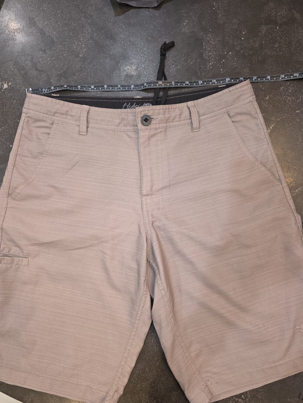 Men's Taupe Hybrid Shorts - Lightweight Everyday Performance